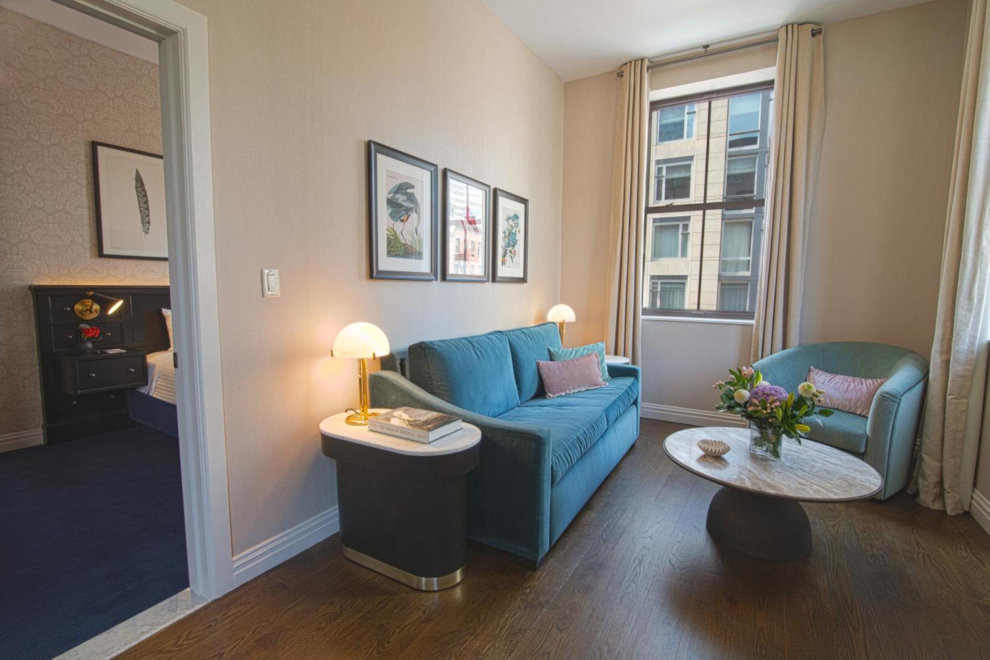 The Frederick Hotel Tribeca New York Exterior photo A living room at the hotel